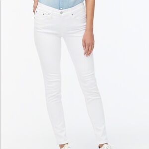 J. CREW Factory NWT 8” Mid Rise Skinny Denim Jeans Size 29 in White Denim